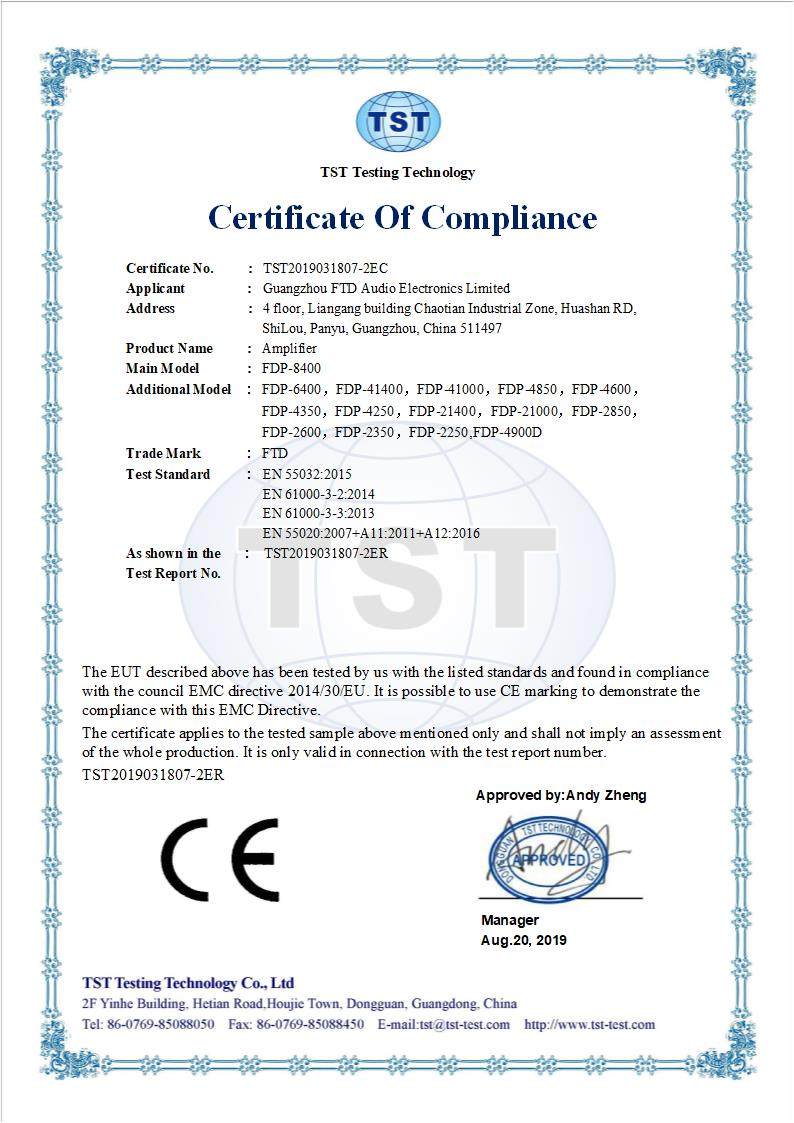 FDP-4900D Pro Amplifier CE